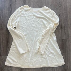 William B - White Long Sleeve Sweater - Size Small